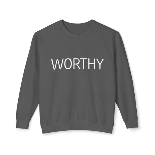 WORTHY Unisex Lightweight Eco-Friendly Crewneck Sweatshirt